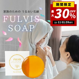 【最大30％OFF!!2倍P!楽天SS限定】【フルボ酸配合！洗顔・ボディ・石鹸シャンプー】FULVISモイスチャライジングソープ 100g【送料無料】石けん 全身 美容成分 赤ちゃん デリケート 敏感 ニキビ 毛穴 肌あれ 皮脂 乾燥 保湿 低刺激 泡 スキンケア 無添加 フェムケア