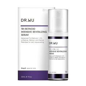 【クーポン配布中】DR.WU ドクターウー トリレチノイド 1.5% セラム 美容液 30ml レチナール レチノール パルミチン酸レチノール ナイアシンアミド ヒアルロン酸Na　角質ケア　ギフト 誕生日 プレゼント【定形外郵便送料無料】 角質ケア美容液 ピーリング 毛穴ケア