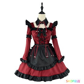 コスチューム一式 メイド服 コスプレ 衣装 セット 仮装 女装 フリル ロリータ かわいい レディース メンズ コスチューム ゴスロリ カフェ イベント ハロウィン メイド 定番 コス 男ウケ セクシー 大きいサイズ 大人可愛い