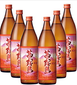 芋焼酎 茜霧島25度 900ml 6本 1ケース 送料無料 《ギフト包装不可》 いも焼酎 焼酎 焼酎ハイボール 誕生日 プレゼント クリスマス お歳暮 ギフト 酒 メッセージカード 熨斗 のし お中元 人気 飲