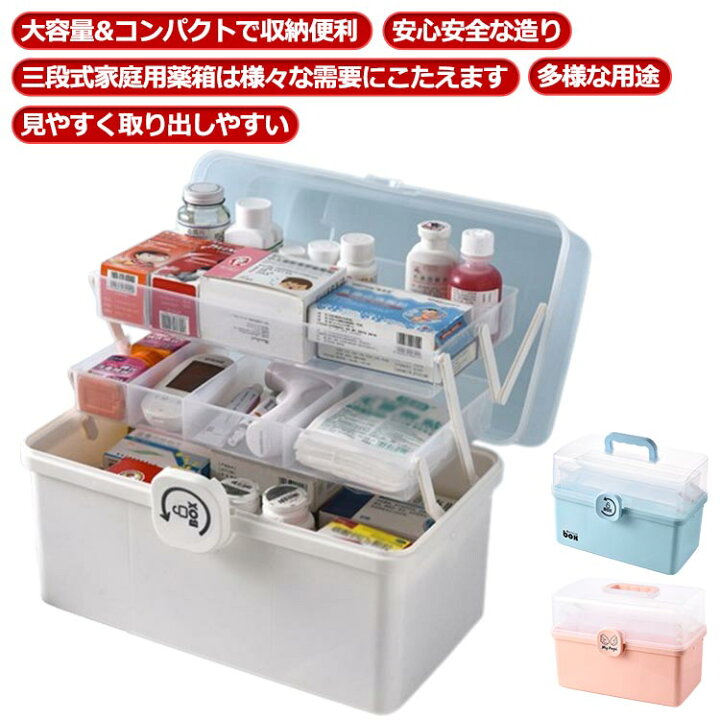 楽天市場】きゅうきゅう箱 薬箱 薬入れ 薬箱 3層 救急箱 救急箱 緊急 3 