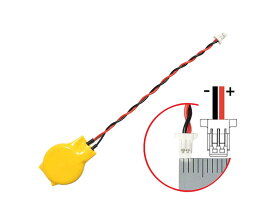 ノートパソコン用 CMOS バッテリー BIOSバックアップ電池 3V 1-Cell （コネクタ2ピンタイプ）