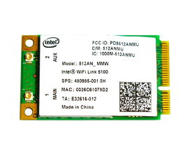 HP純正 480985-001 インテル Intel Wireless WiFi Link 5100 802.11a/b/g/n 300Mbps PCIe Mini 無線LANカード