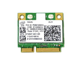 Lenovo/HP純正 43Y6517 572507-001 Intel WiFi Link 5100 802.11a/b/g/n 300Mbps PCIe Mini half 無線LANカード