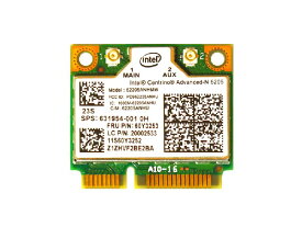 Lenovo/HP純正 60Y3253 631954-001 Intel Centrino Advanced-N 6205 802.11a/b/g/n 300Mbps PCIe Mini half 無線LANカード