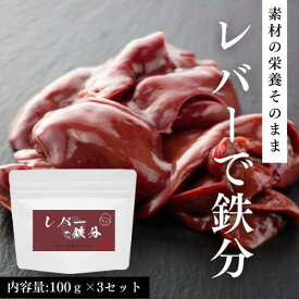 素材の栄養そのまま レバーで鉄分 100g×3セット 九州産 鶏 レバーパウダー レバー粉末 鉄分 亜鉛 葉酸 ビタミン 保存料・香料・着色料・化学調味料不使用 食塩不使用 下処理不要 再加熱不要 特許技術でニオイ軽減 食べやすい 離乳食 幼児食 子供 介護食 国産 天然100%