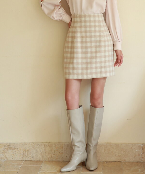 楽天市場】スカート レディース ミニスカート ミニ丈 秋冬 ひざ上丈  