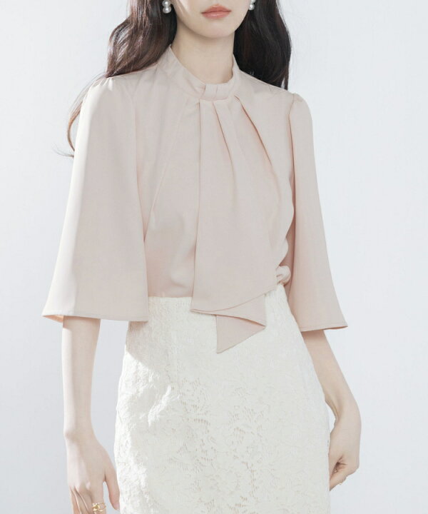 楽天市場】【一部予約】ブラウス レディース トップス スタンドカラー  