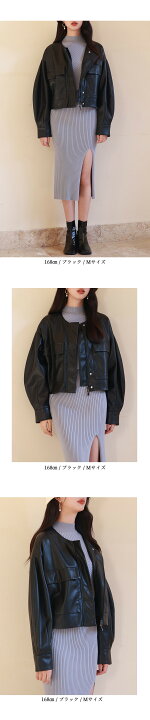 楽天市場】レザーブルゾン レザージャケット レディース ドロップ  