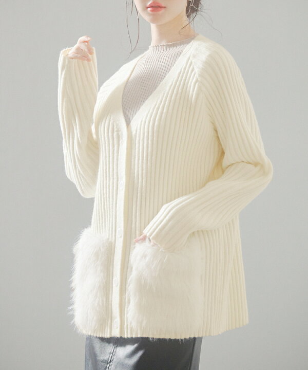 楽天市場】カーディガン ニットカーディガン レディース 厚手 アウター  