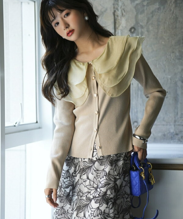 楽天市場】長袖 秋 冬 春 レディースニット ニット 異素材 異素材  