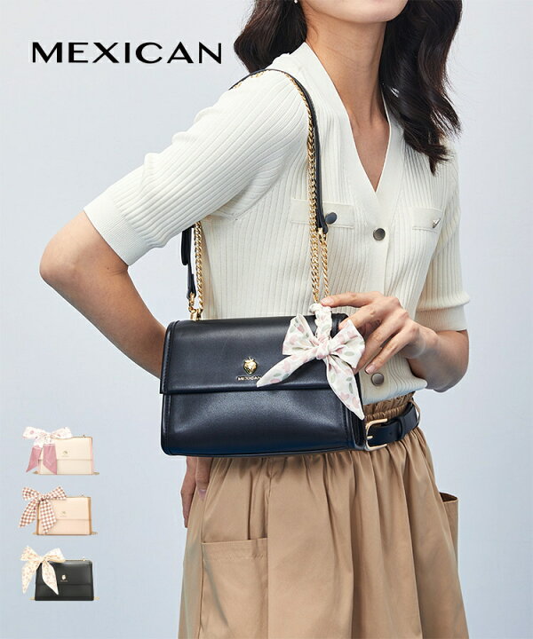 楽天市場】スカーフ付き ショルダーバッグ 全3色 レザー チェーン 高  