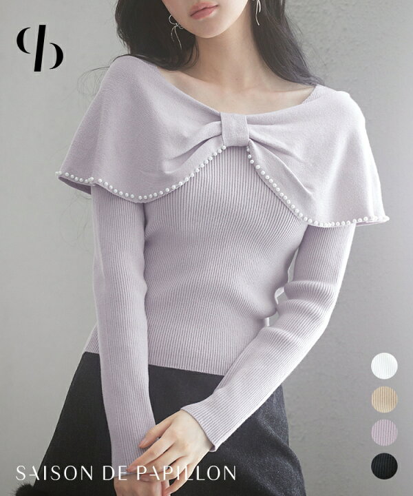 楽天市場】ニット レディース トップス プルオーバー チビッグリボン  