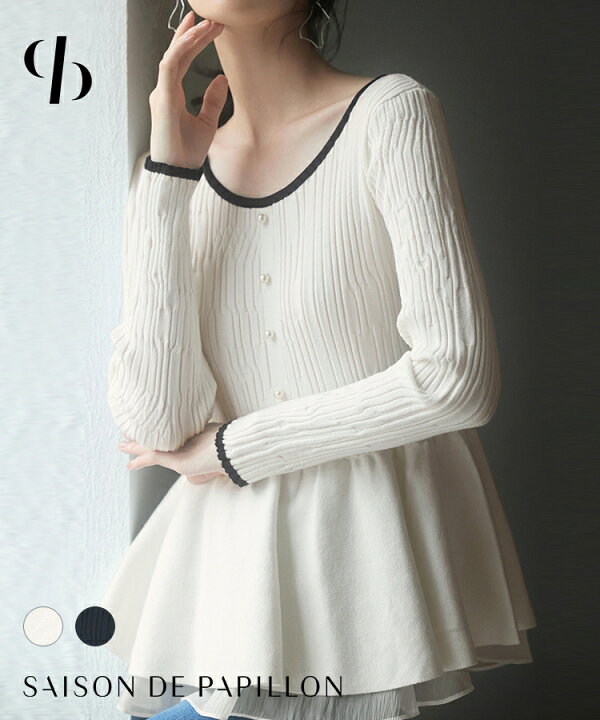 楽天市場】ニット レディースニット ニットトップス ニットプルオーバ  