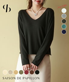 楽天市場 Vネック ニット セーター トップス レディースファッションの通販