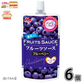 森永乳業 ヨーグルト用 フルーツソース ブルーベリー 6個 【送料無料】 【P10】