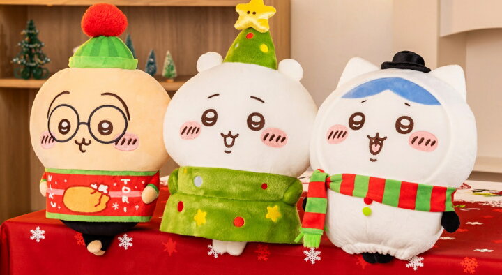 楽天市場】プライズ【ちいかわ クリスマスBIGぬいぐるみ 3種セット  