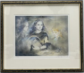 きたのじゅんこ　【中古】　魔女の棲む森　ジークレー　長期展示品　中古Aランク　10／575　フレーム（酸化防止オリジナルフレーム）　紫外線カットアクリル　アールビバン株式会社　直筆鉛筆サイン　約38×約48cm　額装約64×約74．5cm