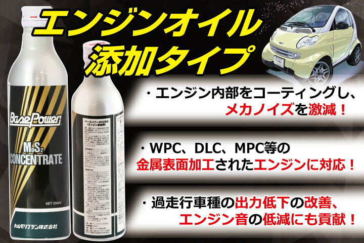 楽天市場】丸山モリブデン【エンジンオイル添加剤】ベースパワー 