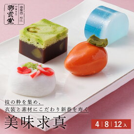 お年賀和菓子 美味求真2026 迎春菓 お年賀 上生菓子 ギフト セット 贈り物 和菓子 高級 お取り寄せ 茶菓子 茶道 島根 松江 彩雲堂 冬季限定