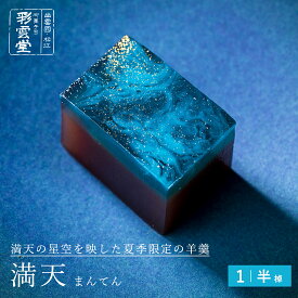 満天和菓子 おすすめ 紹介 七夕 天の川 織姫 彦星 綺麗 きれい 夏 ギフト 贈り物 映え おしゃれ お菓子 スイーツ 羊羹 ようかん お中元 スイーツ のし 高級 宇宙
