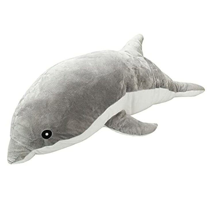 楽天市場 抱き枕 抱き 枕 イルカ ぬいぐるみ 大きい 70cm グレー かわいい おすすめ 抱きまくら だきまくら 妊婦 動物 人気 ランキング インテリア ふわふわ ビッグサイズ プレゼント ギフト 誕生日 彩耀堂楽天市場店
