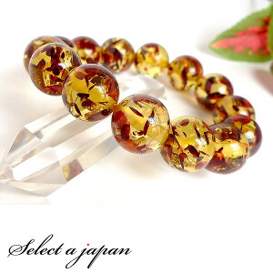 琥珀 (合成) アンバー ブレスレット 16mm パワーストーン ブレスレット レディース メンズ 数珠 アクセサリー メンズブレスレット レディースブレスレット パワーストーンブレスレット 男