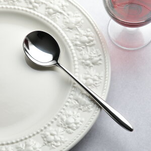 AURA アウラ テーブルスプーン ステンレスカトラリー ミラー 鏡面 180mm ドイツ 北欧 デザイン シンプル 日本製 かっこいい おしゃれ