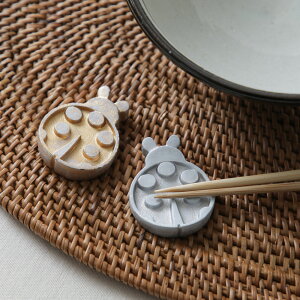 【メール便 選択可】 ReSat てんとう虫 箸置き 2Pセット レジン製 シルバー ゴールド ブランシェ・アソシエ レサト