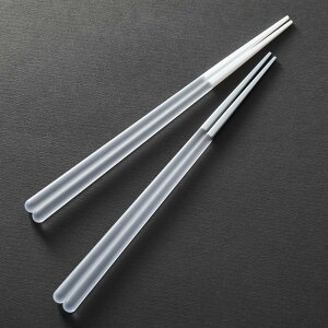【製造終了在庫限り】 箸 食洗機対応 クリア 輝石箸 はし 銀 日本製 高品質樹脂製 お箸 23cm 21_22_P18_16