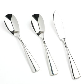 【名入れ可】 COPPER the cutlery Silver mirror アイススプーン バターナイフ 3本セット カパーザカトラリー シルバーミラー アイスクリームスプーン ギフト プレゼント 銅製 銅スプーン おしゃれ 化粧箱入り