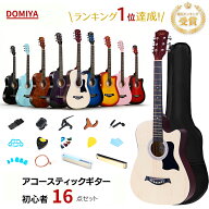 【大人気販売予約中・4月30日に発送】4連続ランキング1位達成 DOMIYA アコースティックギターセット ギタ…