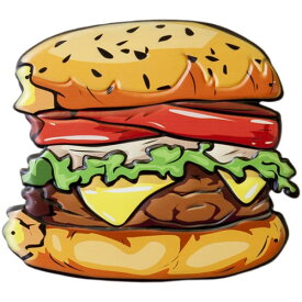 ブリキ看板 アンティーク Tasty Humburger エンボスプレート メタル レトロ アメリカン アメリカ雑貨