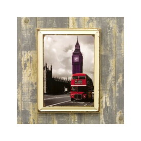アート アンティーク レトロ ロンドンバス 英国雑貨 UK ヴィンテージ ジュートフレーム アメリカ雑貨 インテリア /z3823
