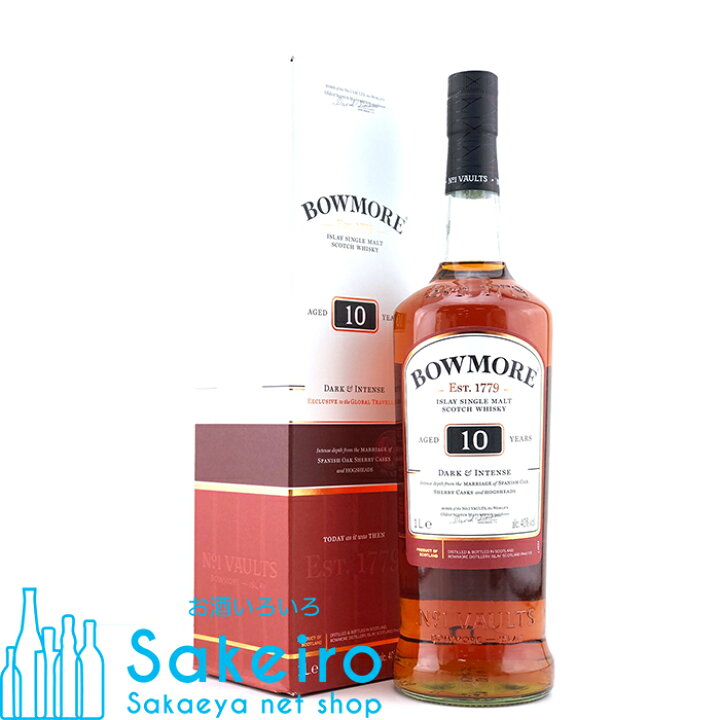 楽天市場】ボウモア 10年 ダーク＆インテンス 40％ 1000ml[ウイスキー