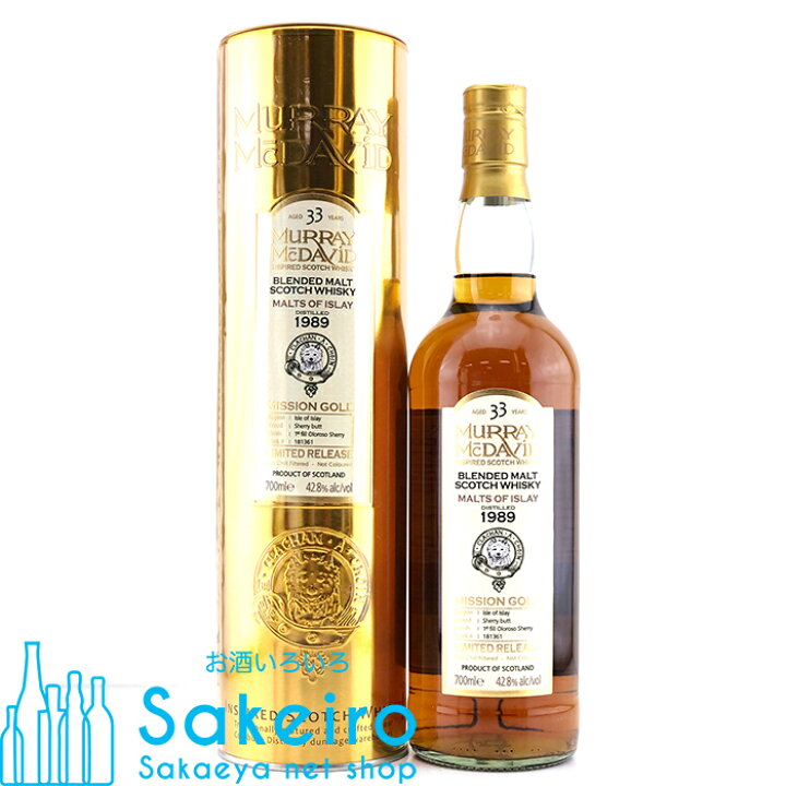 楽天市場】モルツ オブ アイラ 1989 33年 42.8% 700ml マーレイ・マク 