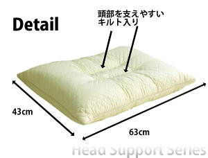 低反発チップ枕低反発枕M(43×63cm)ヘッドサポートシリーズ532P26Feb16【RCP】【a_b】【低反発枕まくらピローpillow寝具マクラふとん工房サカイ快眠枕ウレタンフォームウレタンポリエステル綿低反発まくら】fs04gm