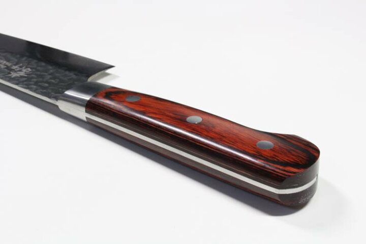 楽天市場 堺孝行 7396 最高級 33層槌目 ダマスカス 本割込 牛刀 両刃 刃渡り 240mm 孝行 Takayuki 国産 Made In Japan Damascus シェフナイフ シェフズナイフ 包丁 かっぱ橋 合羽橋 ミルフィーユ包丁 Jan 送料無料 堺の刃物屋さん こかじ