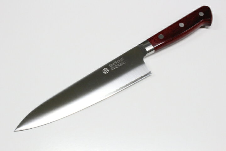 楽天市場】[メディア掲載] 高村刃物 鍔付スーパーゴールド 牛刀 180mm 