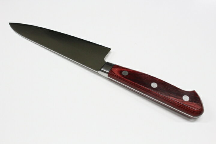 楽天市場】[メディア掲載] 高村刃物 鍔付スーパーゴールド 牛刀 180mm 