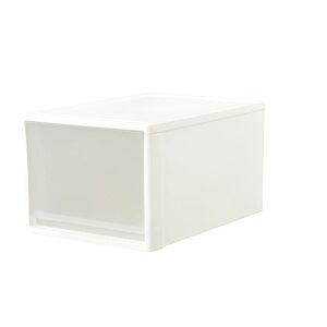 収納ケース 1段 ストラ53−Lクローゼット用 ホワイトC JEJアステージ 引出しケース 引出し収納 奥行53cm 収納ボックス 衣装ケース 衣装ボックス 押し入れ収納 衣類収納ケース 衣類収納ボックス