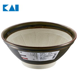 Kai Kitchen すり鉢 24cm 食洗機 すべり止め付 日本製 とろろ