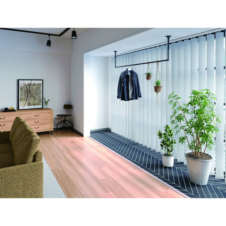 楽天市場】川口技研 ホスクリーン 固定式室内物干 BAR型 BAR1-6013-W