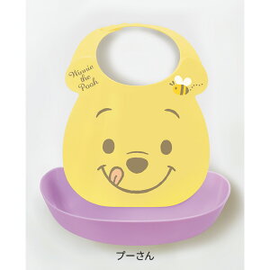 錦化成 はじめてのエプロン 赤ちゃん 子供 子ども 食べこぼし ポケット付き エプロン 丸洗い 調節 成長 プラスチック キャラクター ディズニー プーさん ミッキー ミニー トイストーリー 日