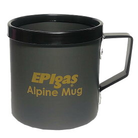 EPIgas EPI アルパイン マグカップ M ブラック アウトドア 登山 キャンプ 山登り シンプル 使いやすい アルミ マグ マグカップ 黒