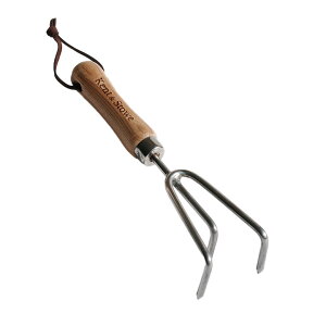 K&S Hand 3 Prong Cultivator ミニ熊手 軽量モデル 芝生 サッチ除去 サッチング 熊手 クマデ ガーデンレーキ #00139