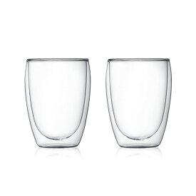 bodum ボダム パヴィーナ 4559-10 ダブルウォールグラス 350ml クリア 2個セット 二重 ダブルウォール コップ tumbler おしゃれ シンプル 日本正規品