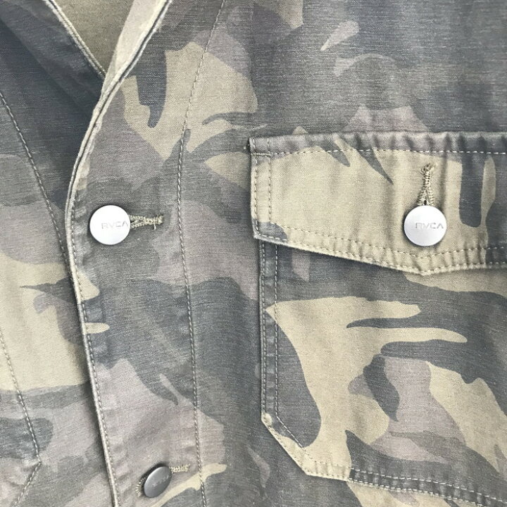 楽天市場】RVCA ルーカ ミリタリージャケット メンズ 迷彩柄 