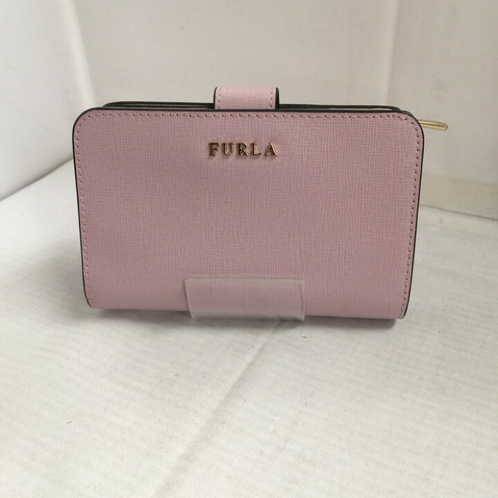 楽天市場】【中古】FURLA 二つ折り ホック コンパクト財布 ピンク [jgg 