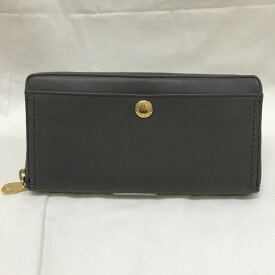 【中古】Cole Haan ラウンドファスナー長財布 グレー [jgg]